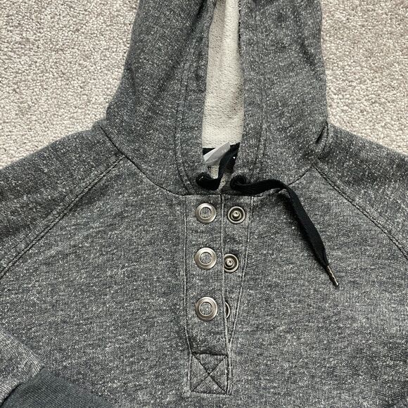 Columbia Hoodie Sweatshirt Womens XS Gray Button Up 3/4 Sleeves Outdoor Casual - Picture 11 of 12